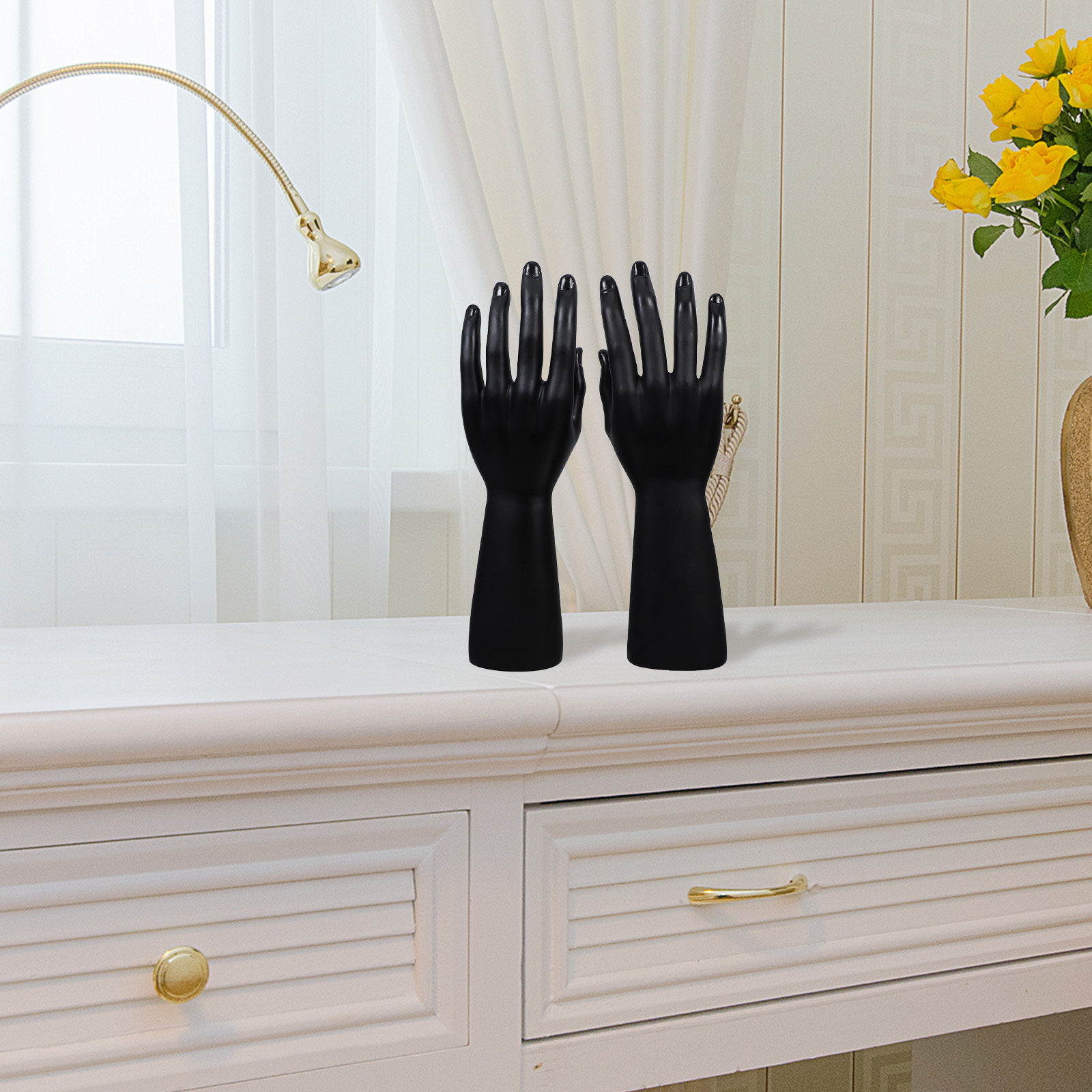 Jewelry And Watches Stores - 2Pcs Realistic Skin-Tone Mannequin Hands Jewelry