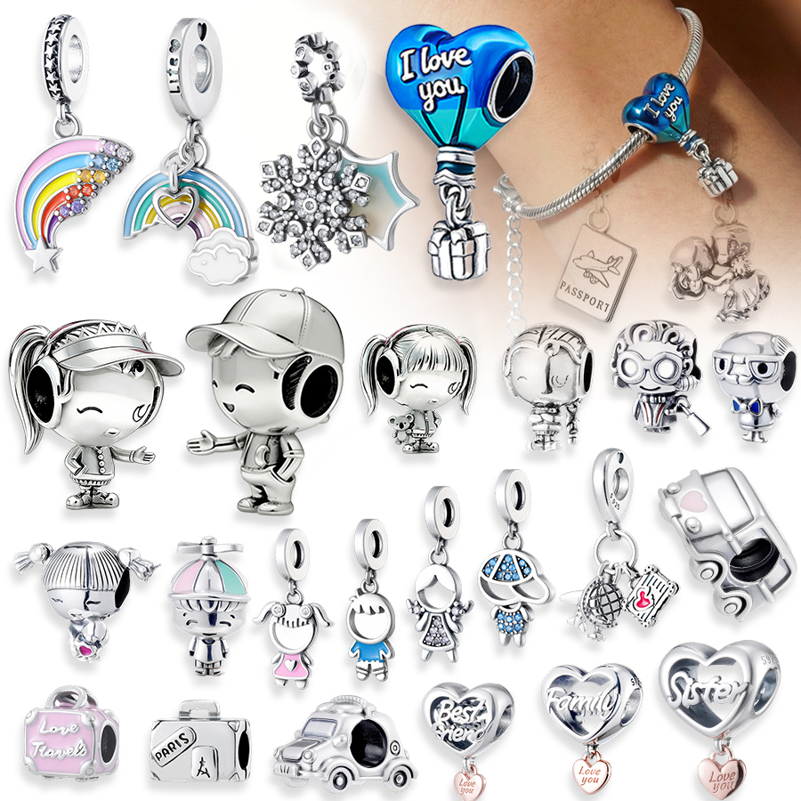 Charm Bracelet Beads - Hot Sale 925 Sterling Silver Rainbow