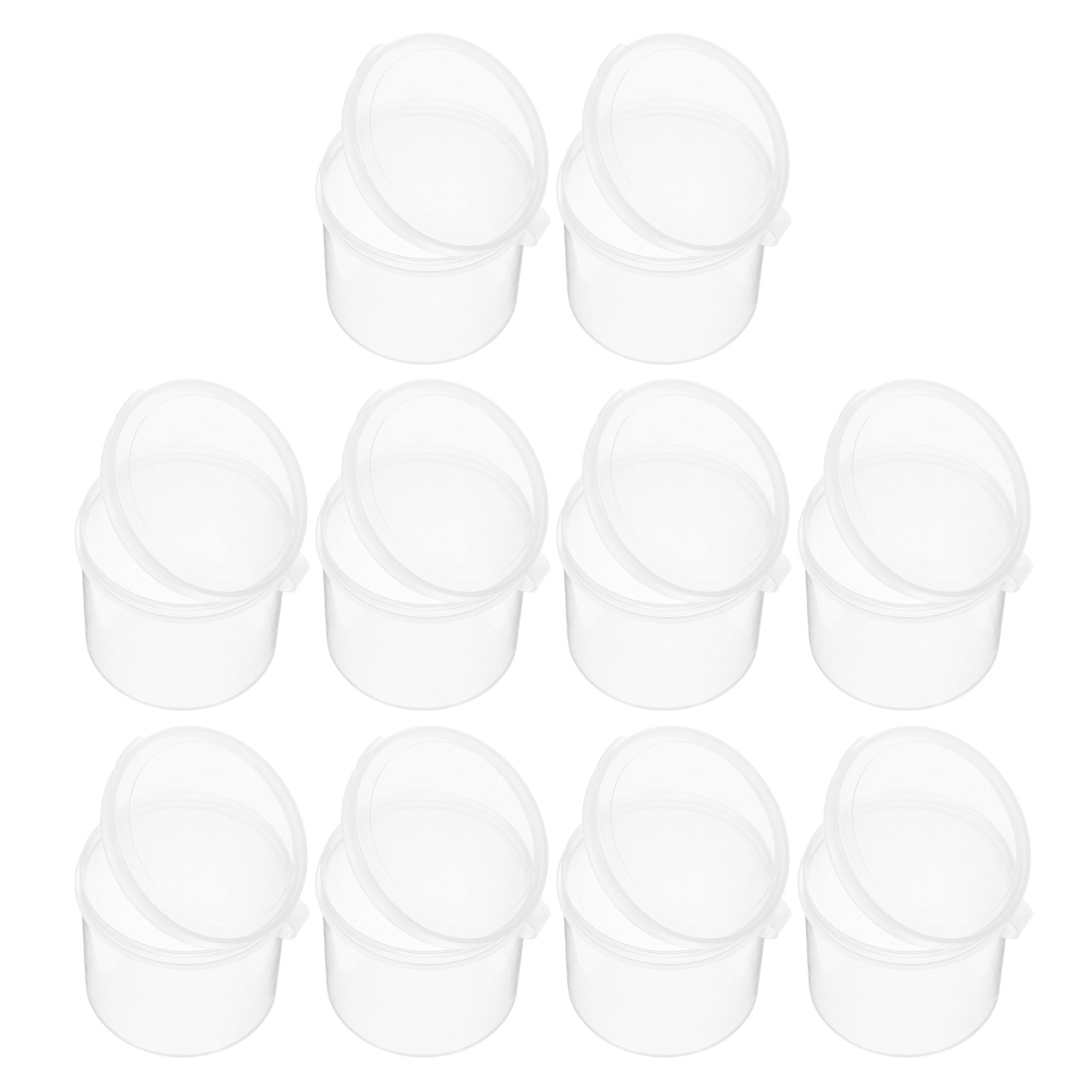 Collectors Coins Jewelry & Watches Of Smithtown - 10Pcs Round Clear Plastic Storage Container