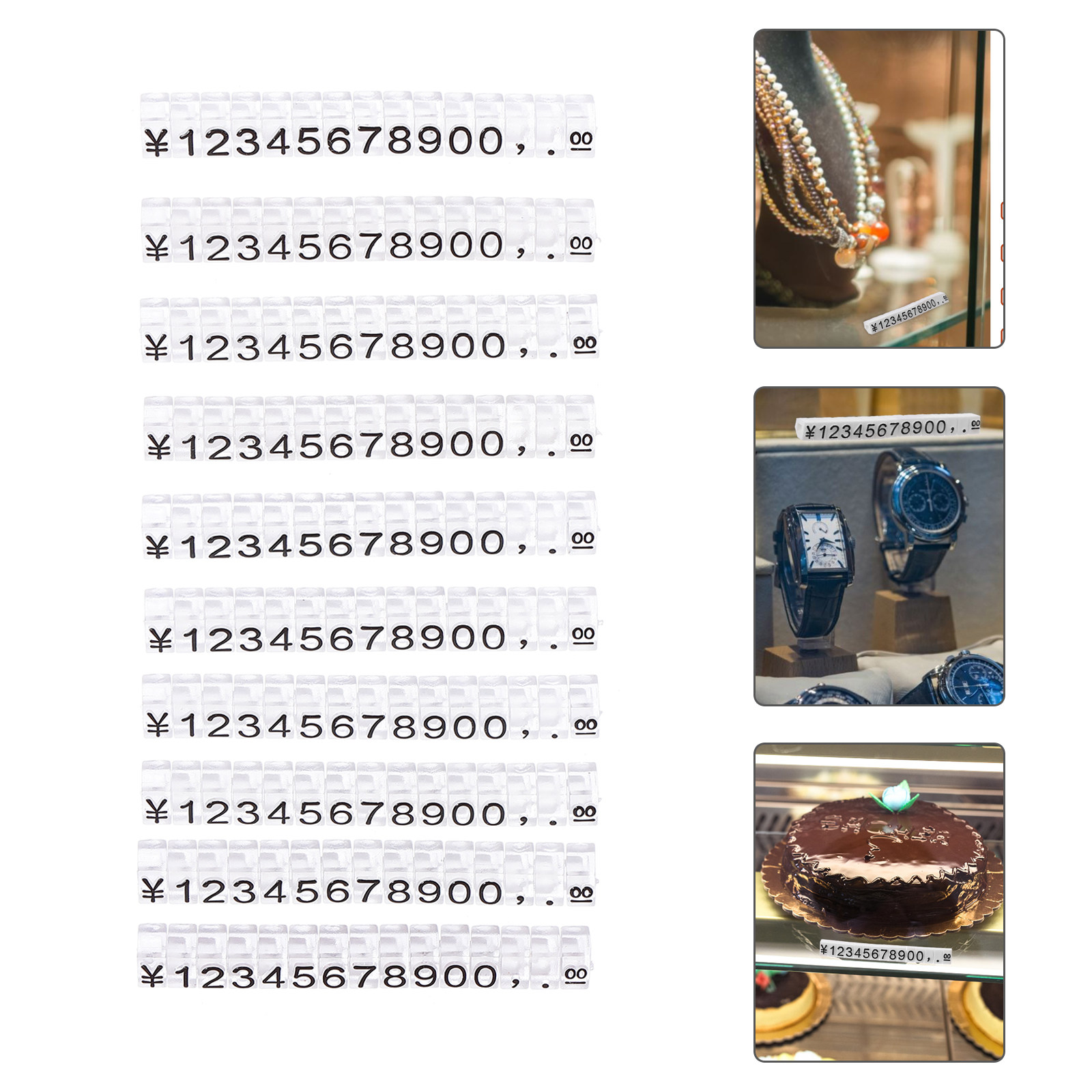 Jewelry And Watches Stores - 10Pcs Premium Plastic Jewelry Price Tags
