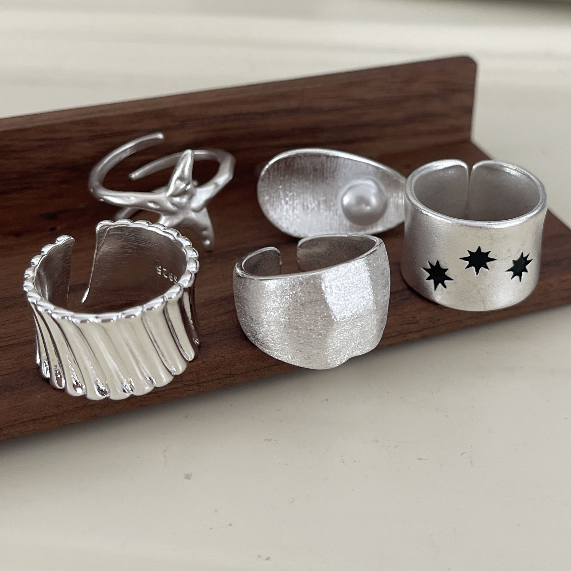Couple Ring Set - 925 Sterling Silver Rings for Women