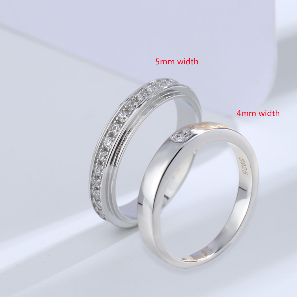 Couple Ring Set - Buyee 925 Sterling Silver Couples Ring