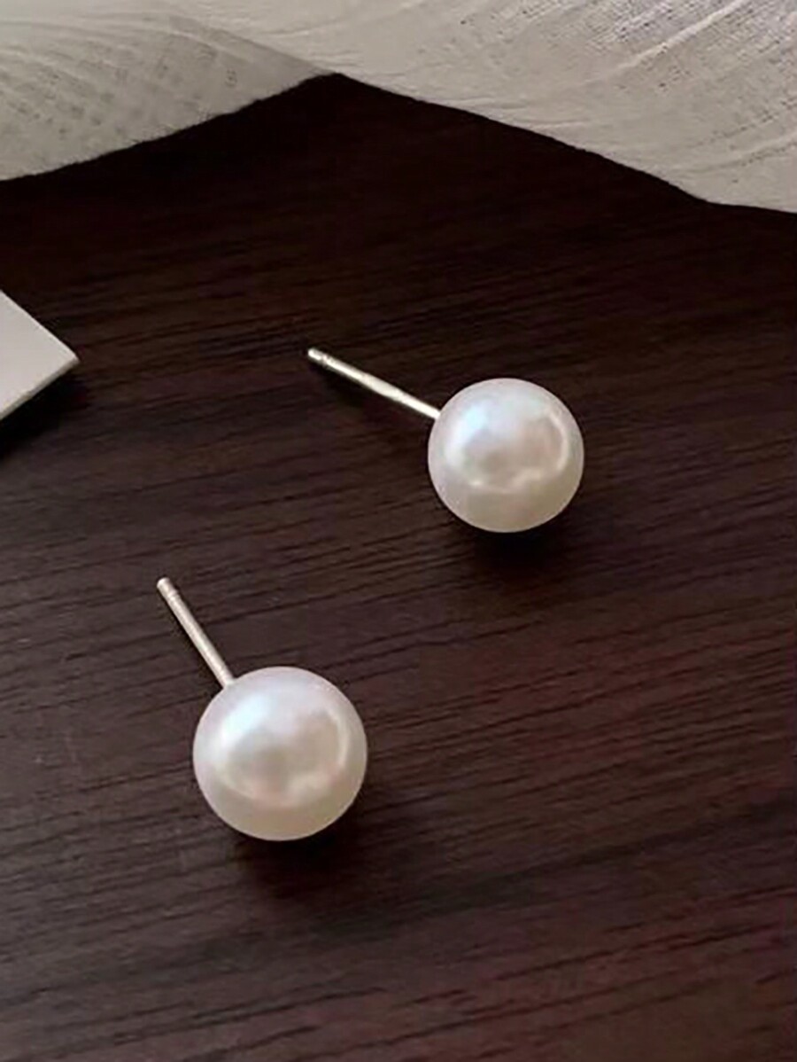 Classic Pearl Stud Earrings Se - Jewelry Or Watches のレビューと価格