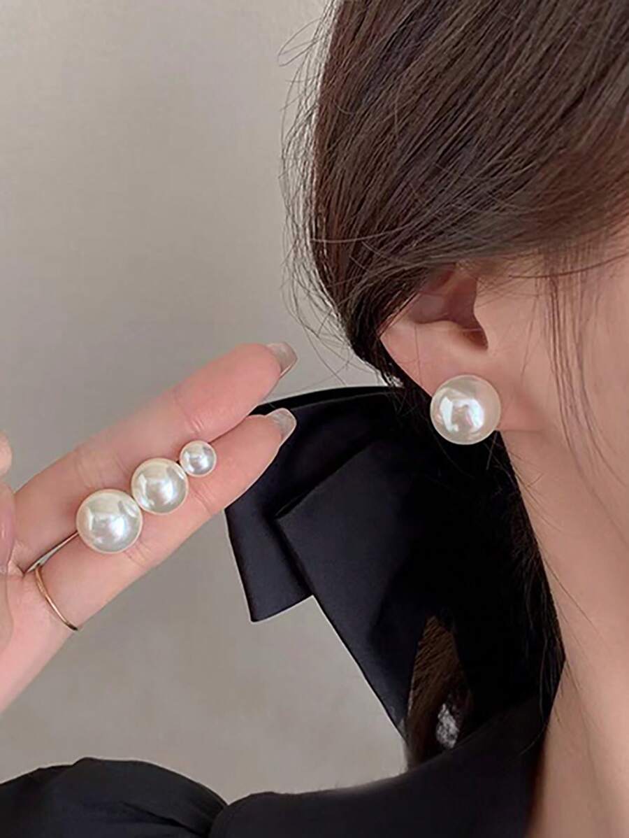Classic Pearl Stud Earrings Se - Jewelry Or Watches のレビューと価格