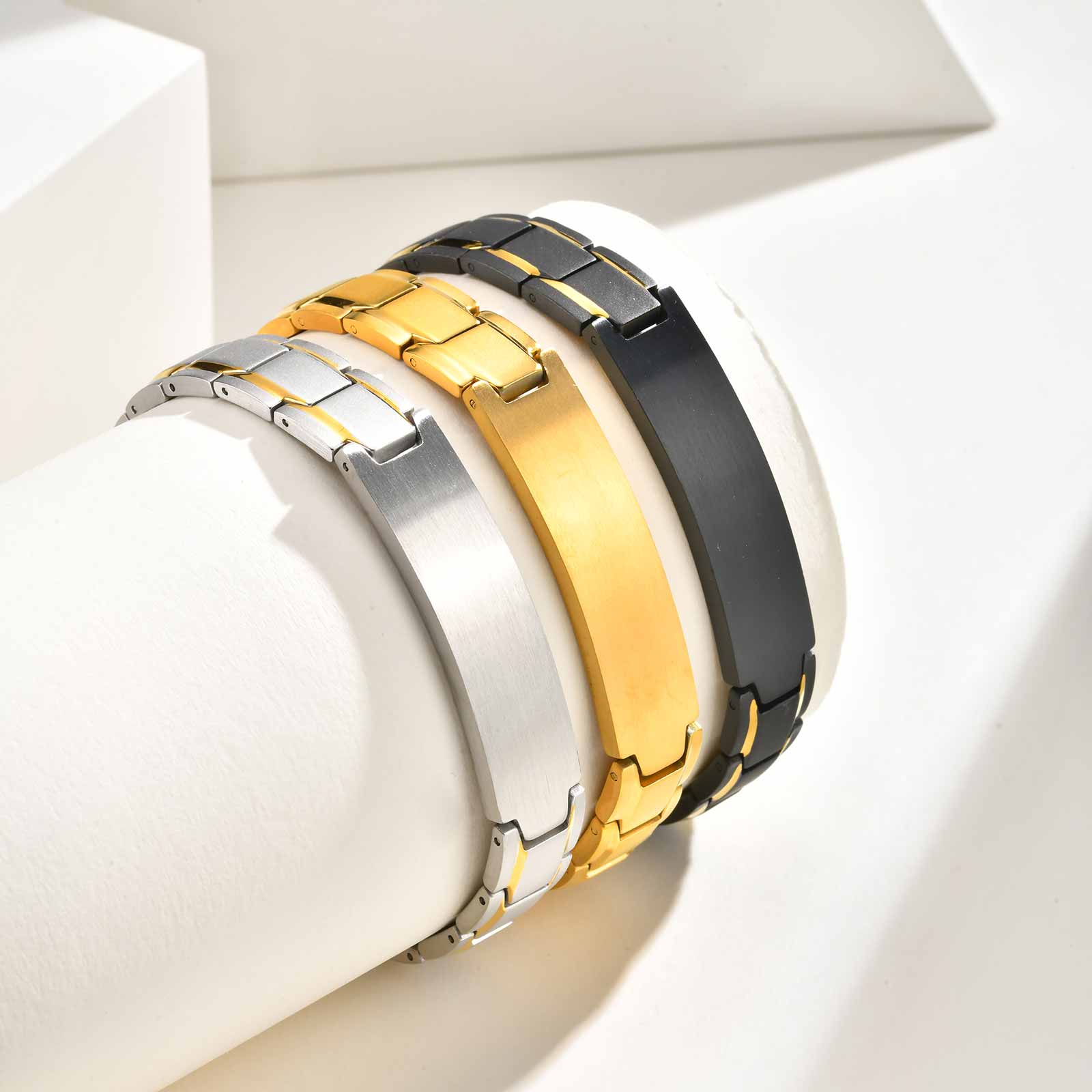 Custom Name Text Engraved Brac - Jewelry Watches Men のレビューと価格