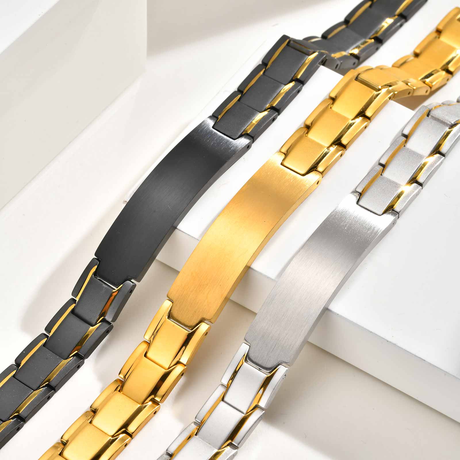 Custom Name Text Engraved Brac - Jewelry Watches Men のレビューと価格