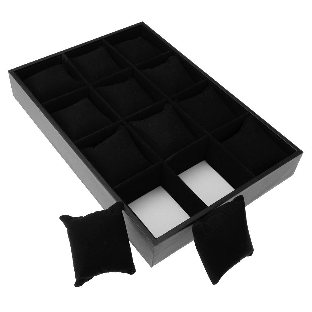 Black and Wood Watch Organizer - Jewelry Or Watches のレビューと価格