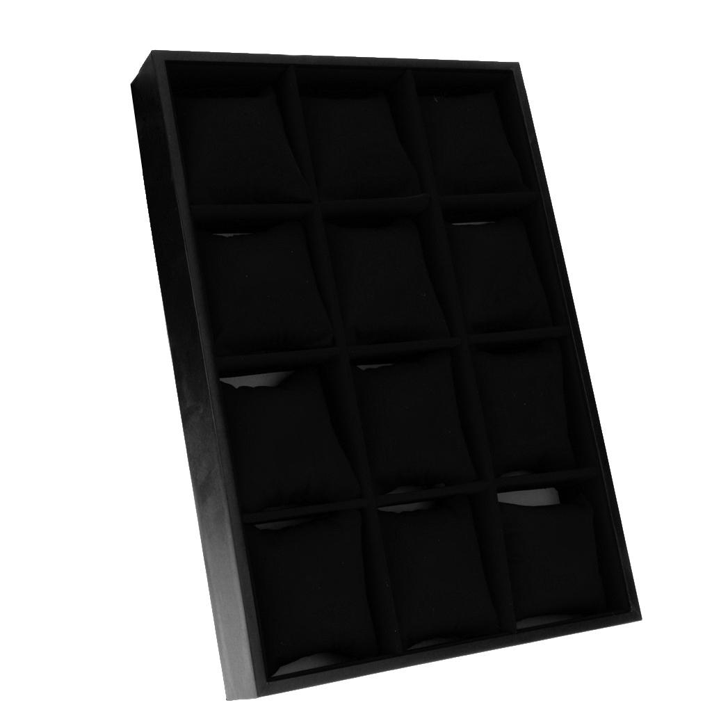 Black and Wood Watch Organizer - Jewelry Or Watches のレビューと価格