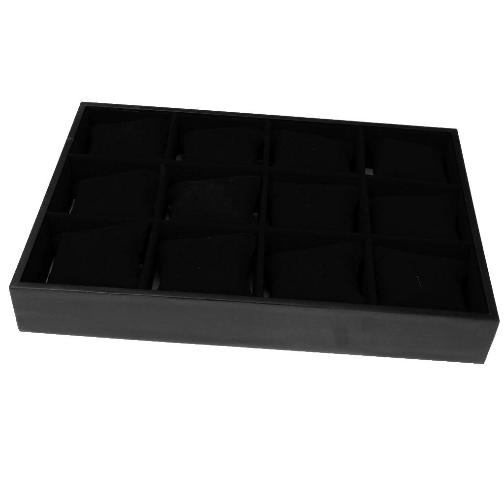 Black and Wood Watch Organizer - Jewelry Or Watches のレビューと価格
