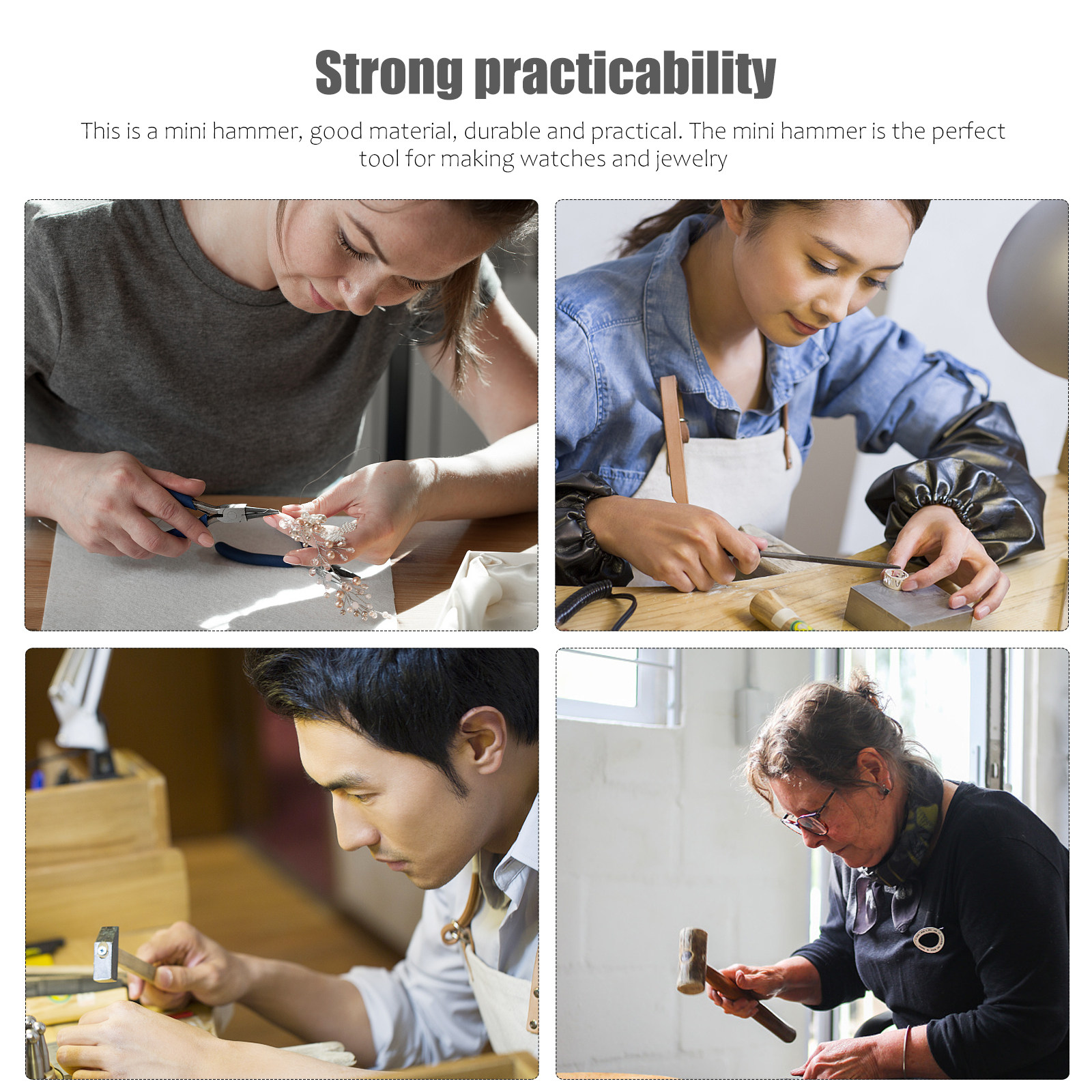 3Pcs Mini Hammer Jewelry Repai - Jewelry Y Watches のレビューと価格