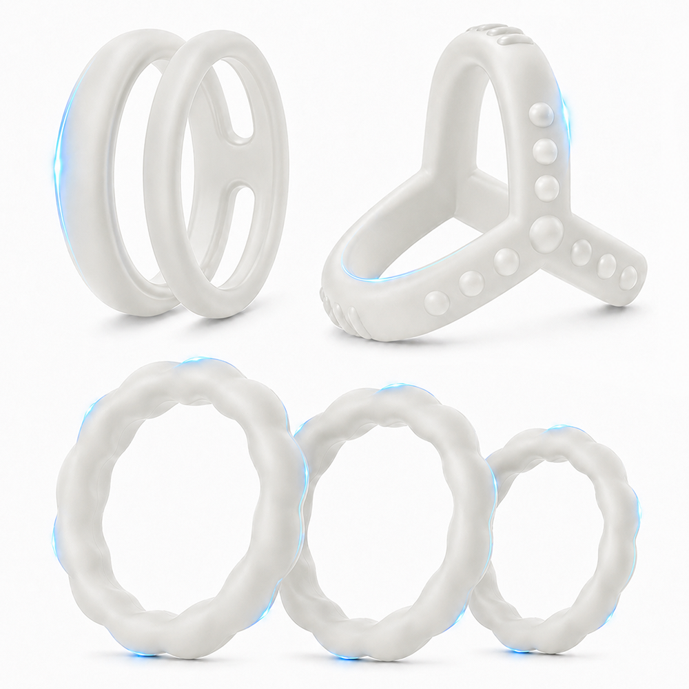 Waterproof Silicone Cock Ring  - Couple Ring Set のレビューと価格