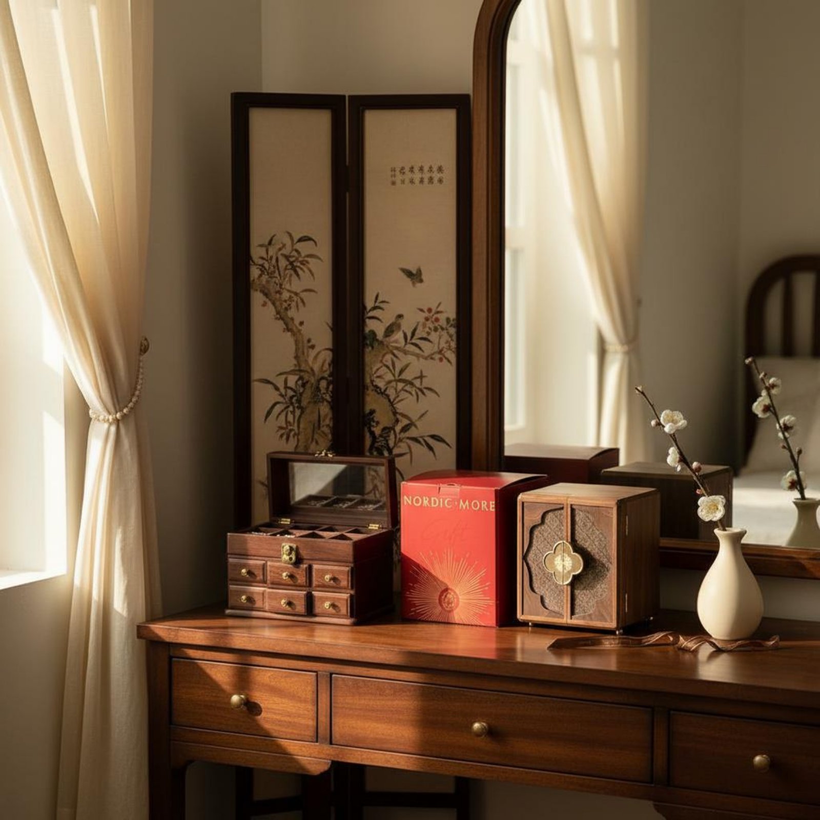 Wooden Jewelry Box New Chinese - Jewelry & Watches Sp Z Oo Opinie のレビューと価格