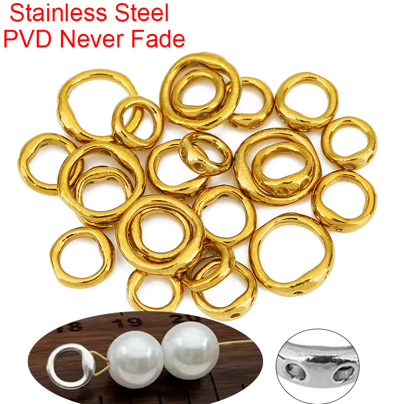 20pcs Stainless Steel Necklace - Charm Bracelet Beads のレビューと価格