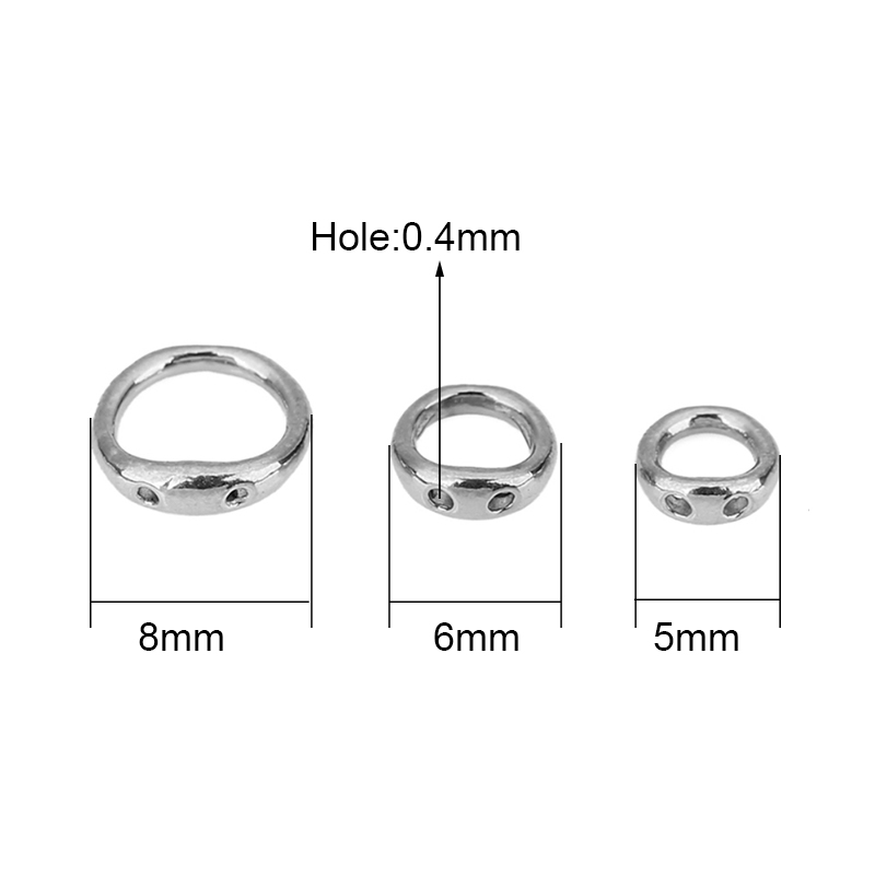 20pcs Stainless Steel Necklace - Charm Bracelet Beads のレビューと価格
