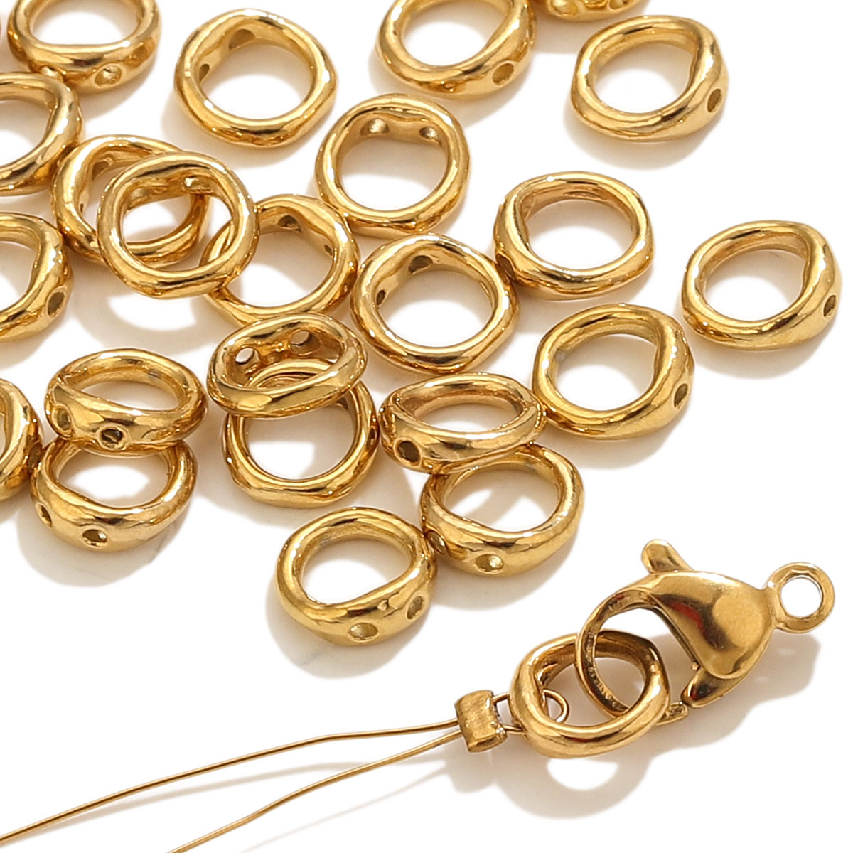 20pcs Stainless Steel Clasps E - Charm Bracelet Beads のレビューと価格