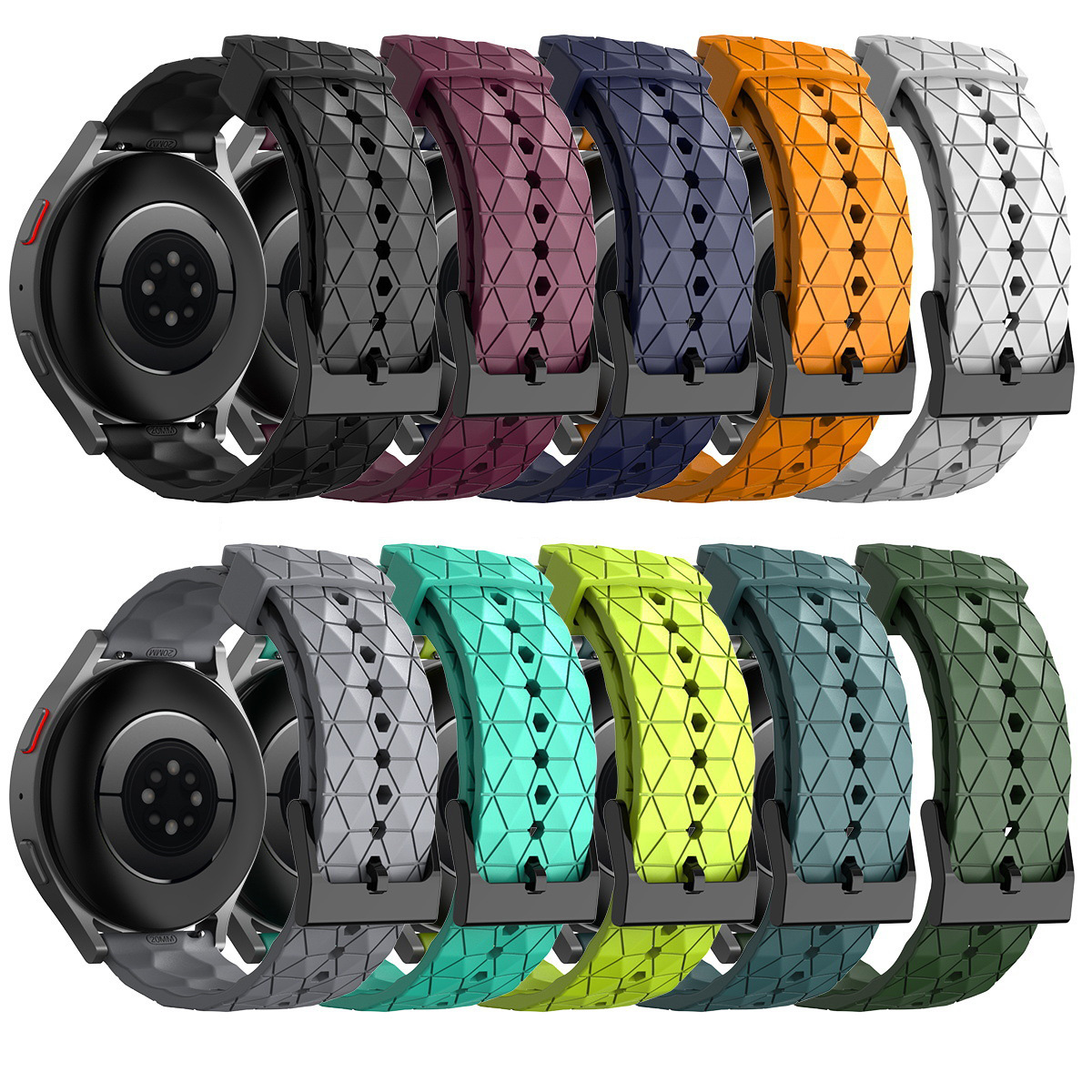 20/22mm Silicone Watch Strap F - A1 Watches & Jewelry New York Photos のレビューと価格