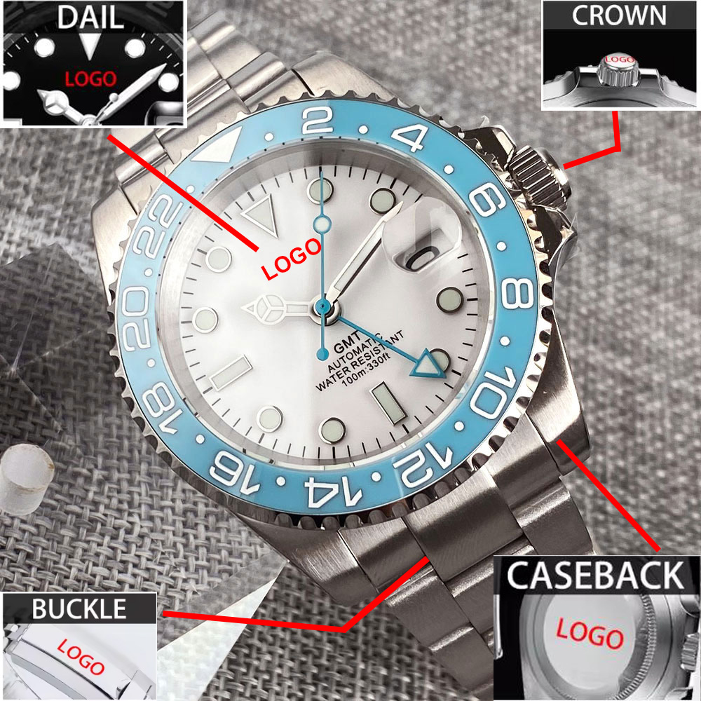 Customized 40mm Ice Blue Dial  - Jewelry Watches Men のレビューと価格