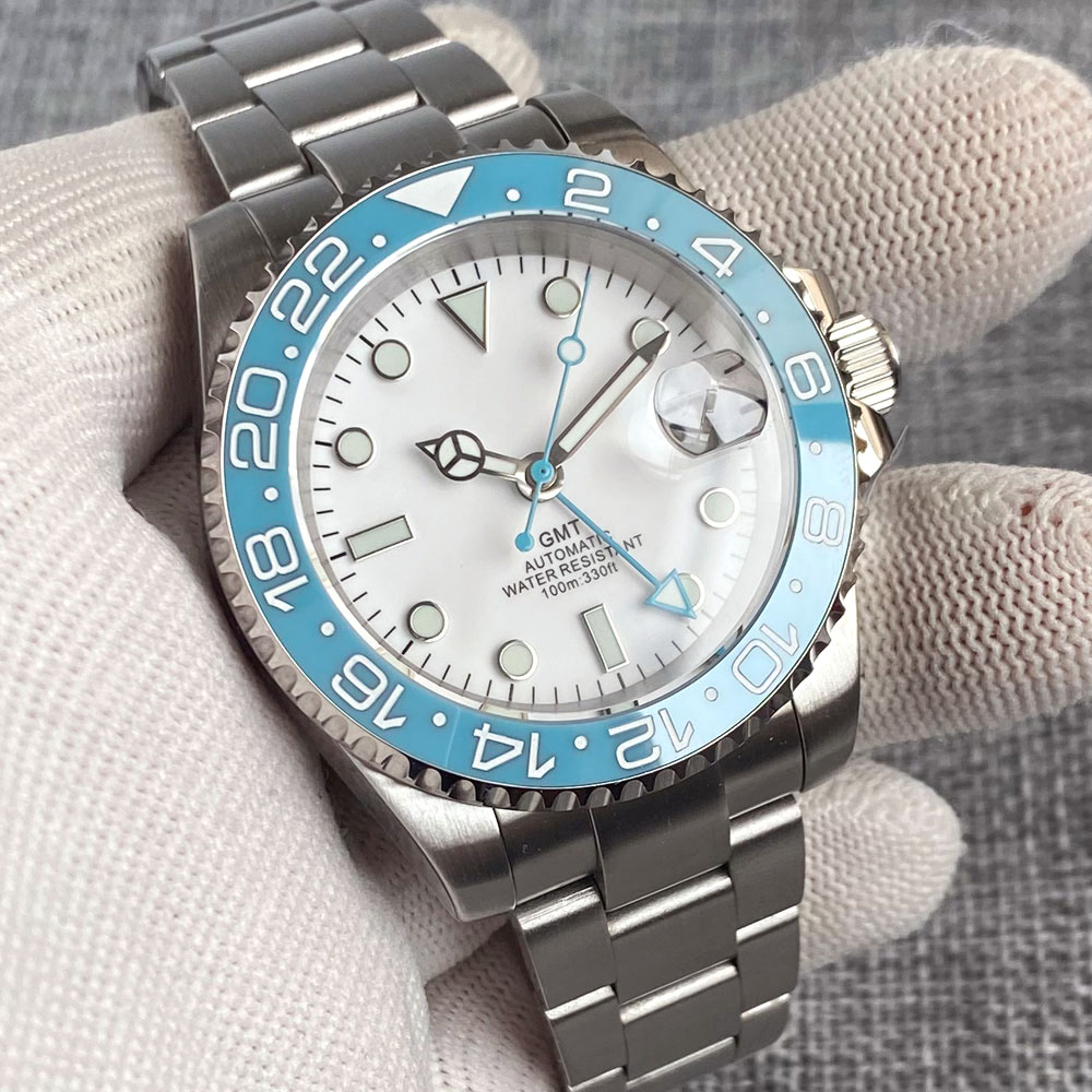Customized 40mm Ice Blue Dial  - Jewelry Watches Men のレビューと価格