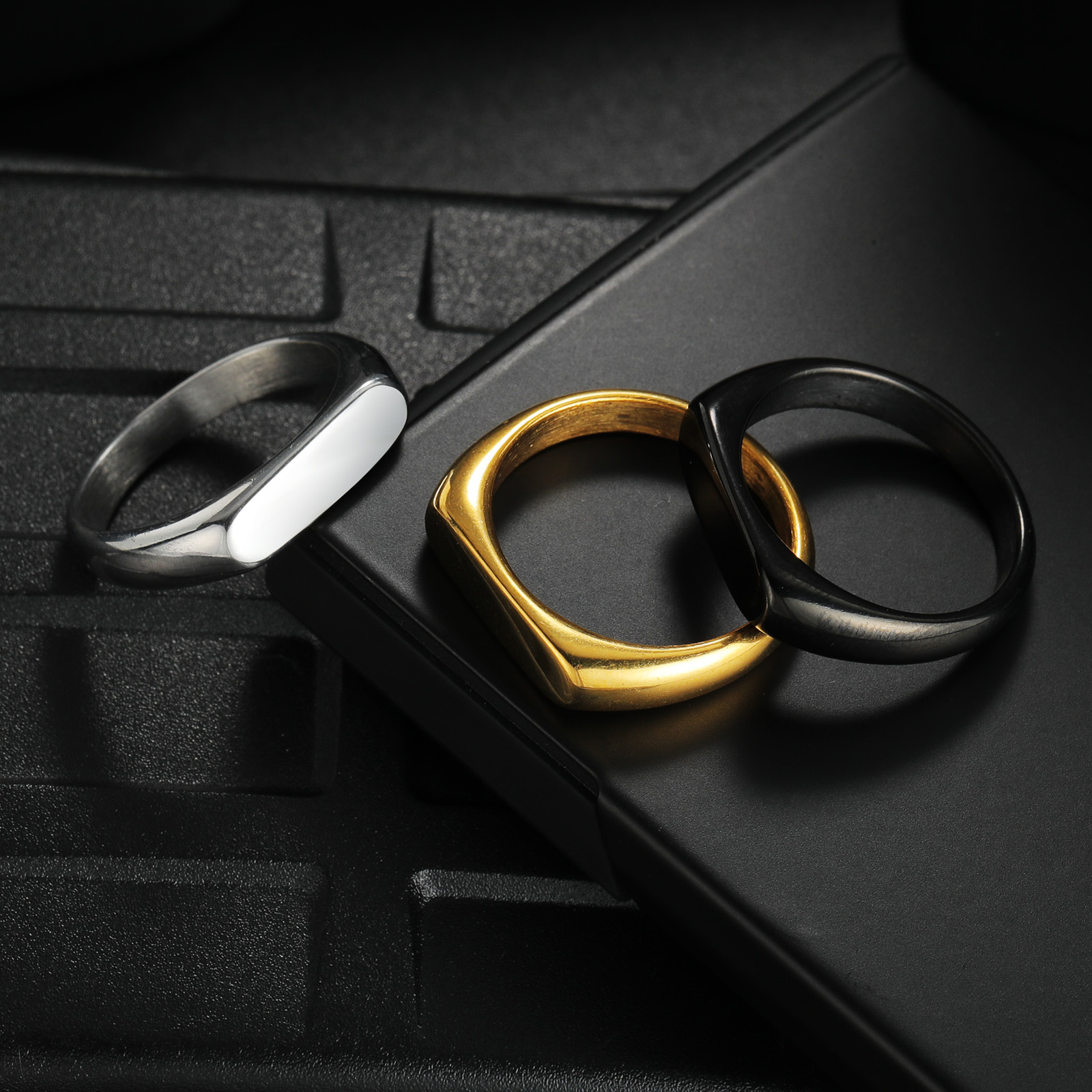 Customizable Stainless Steel S - Couple Ring Set のレビューと価格