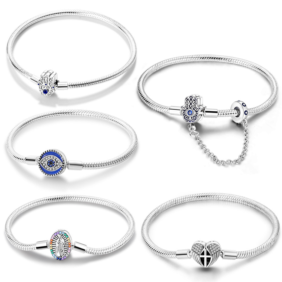 Plated 925 Silver Bracelets 17 - Charm Bracelet Beads のレビューと価格