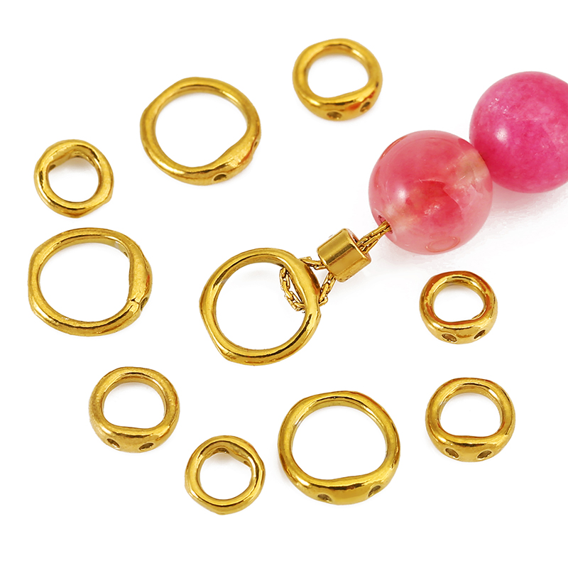 30pcs 5/6/8mm Stainless Steel  - Charm Bracelet Beads のレビューと価格