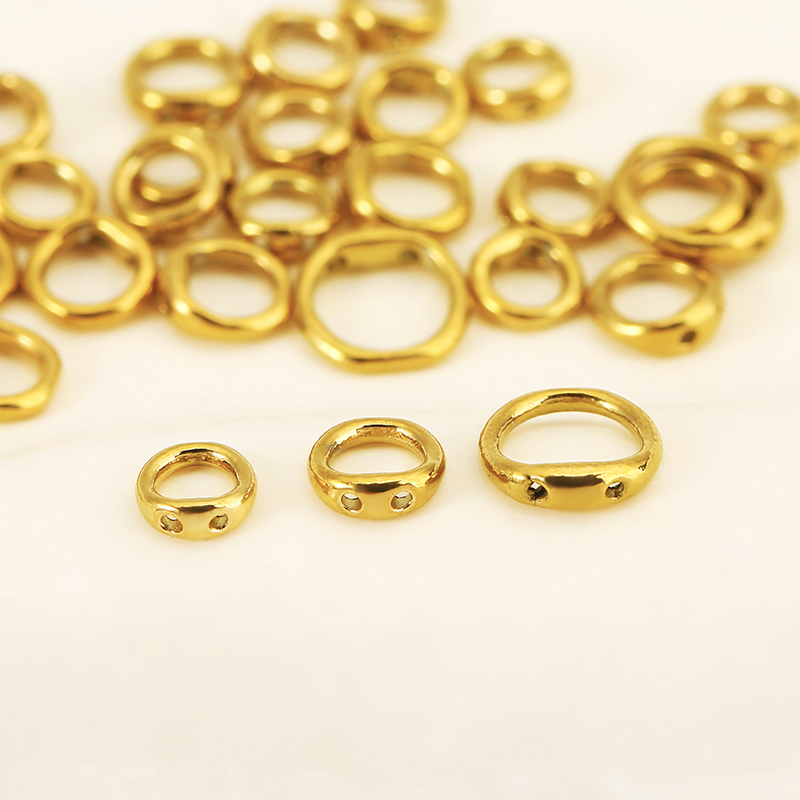 30pcs 5/6/8mm Stainless Steel  - Charm Bracelet Beads のレビューと価格