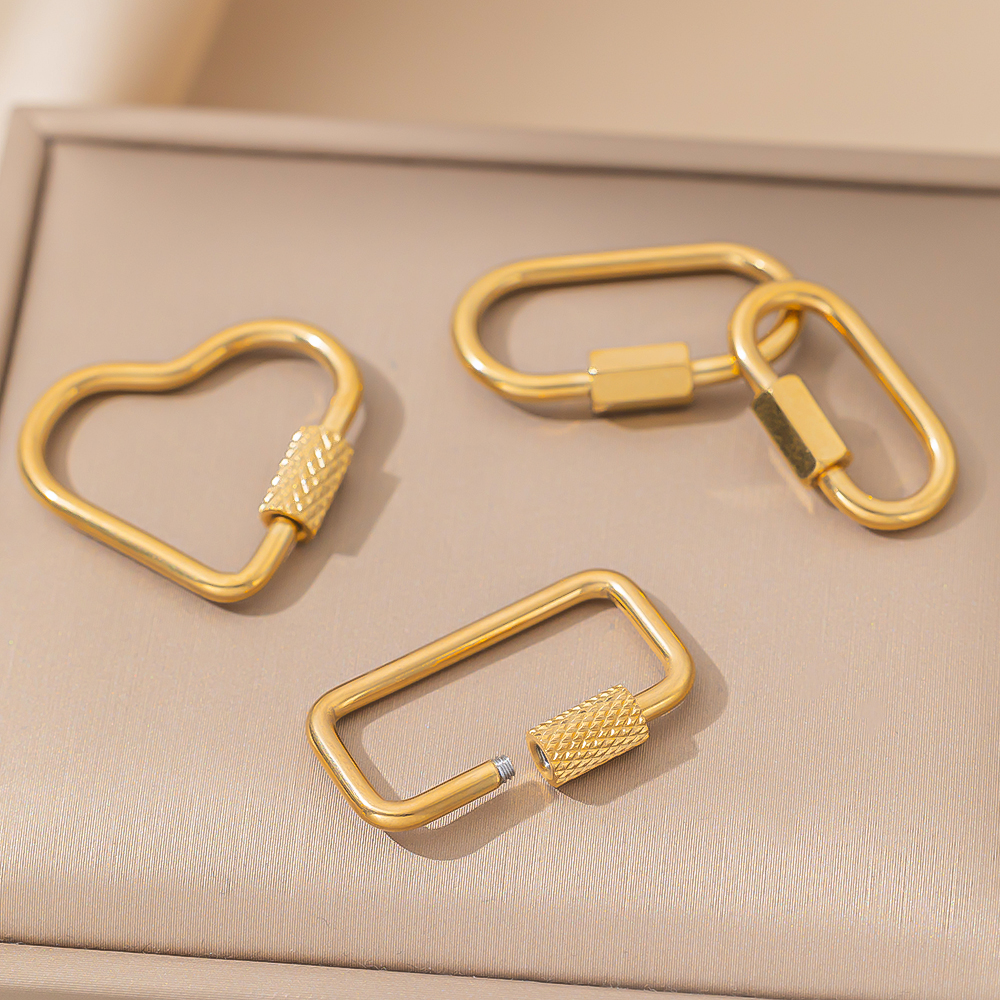 5pcs Stainless Steel Small Ova - Charm Bracelet Beads のレビューと価格