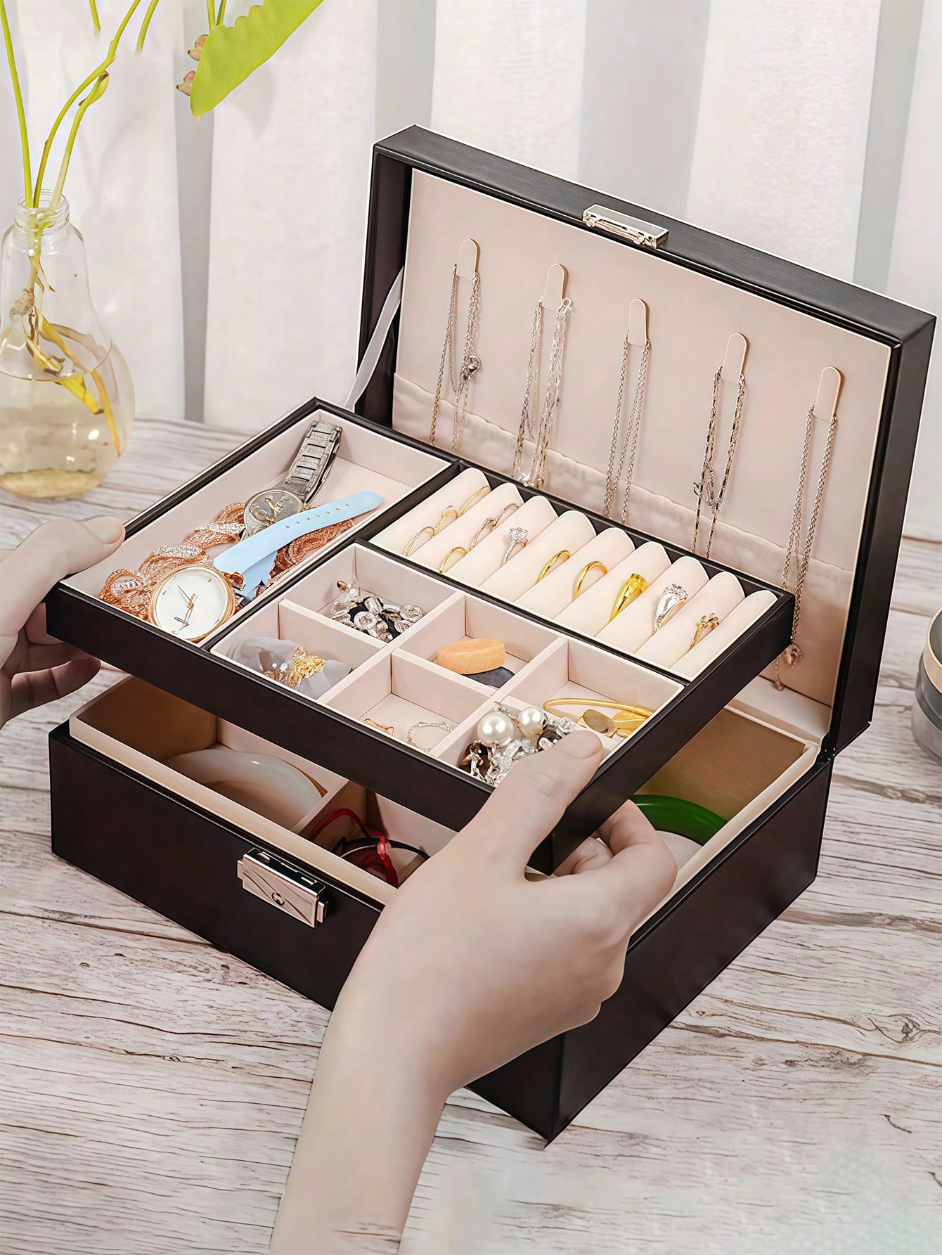 1pc Jewelry Storage Box, Large - Jewelry And Watches Stores のレビューと価格