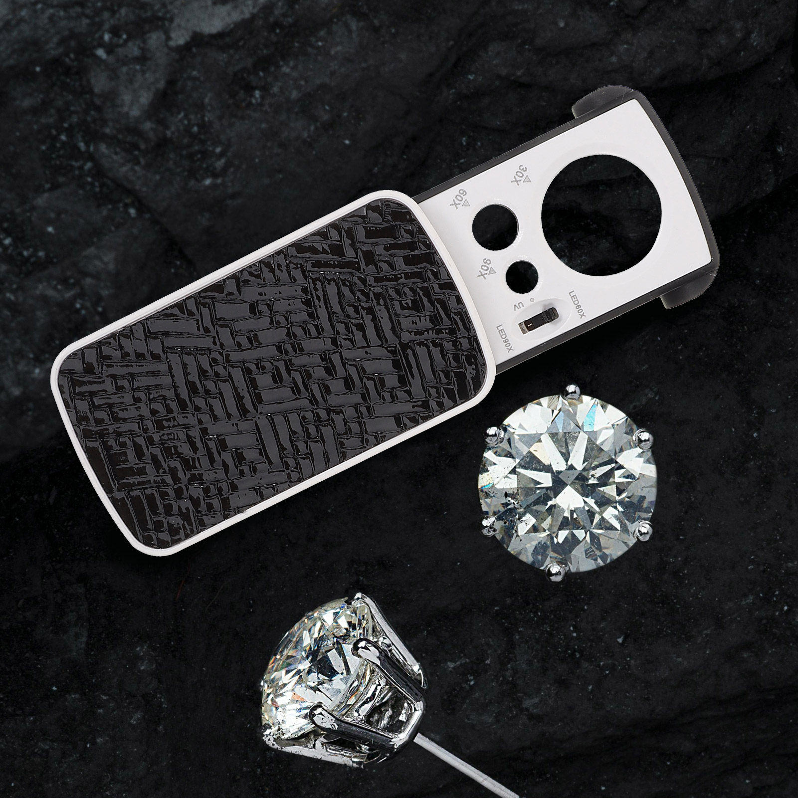 2Pcs Magnifying Glass LED Illu - Collectors Coins Jewelry & Watches Of Smithtown のレビューと価格