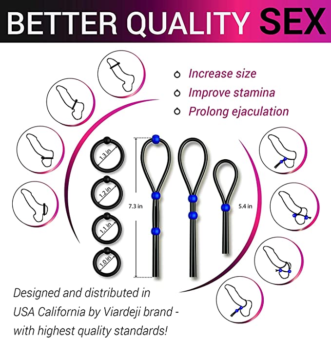 Penis Ring Set Sex Toys for Me - Couple Ring Set のレビューと価格