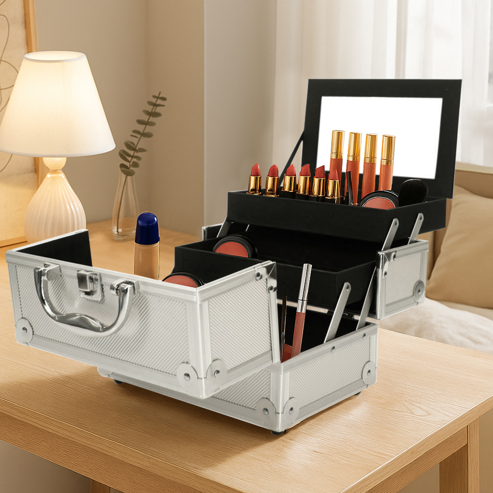 SM-2176 Aluminum Makeup Train  - Jewelry & Watches Sp Z Oo Opinie のレビューと価格