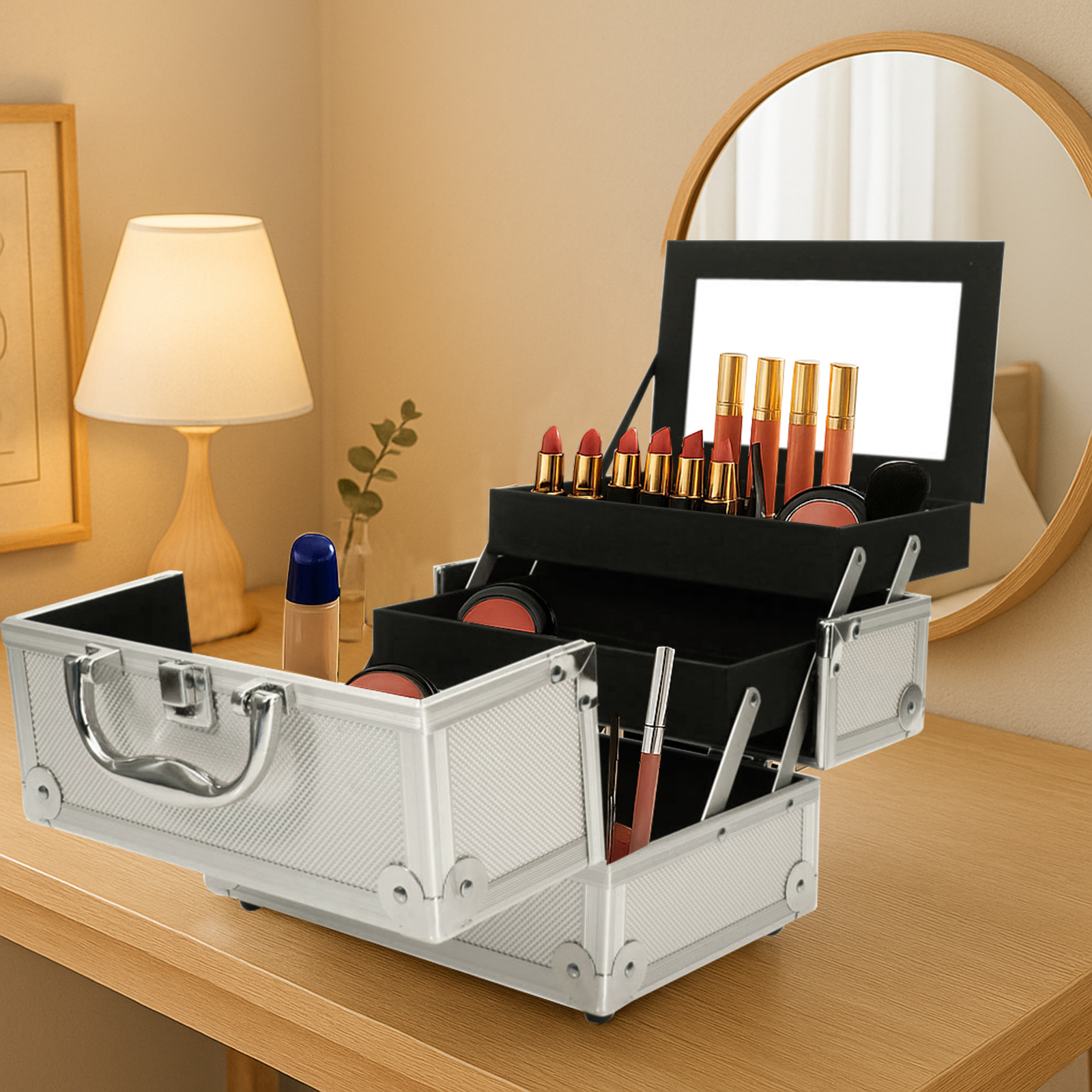 SM-2176 Aluminum Makeup Train  - Jewelry & Watches Sp Z Oo Opinie のレビューと価格