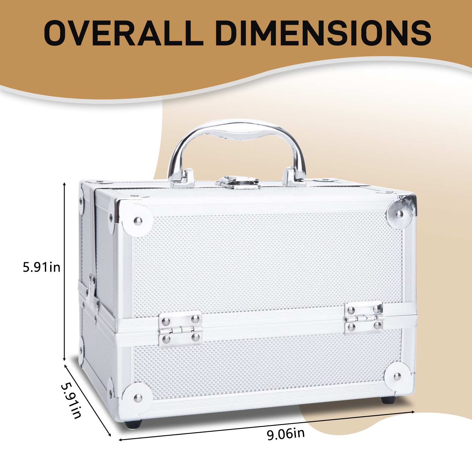 SM-2176 Aluminum Makeup Train  - Jewelry & Watches Sp Z Oo Opinie のレビューと価格