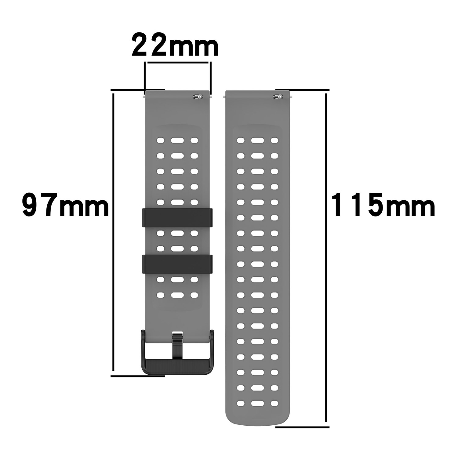 22mm Sports Silicone Strap For - A1 Watches & Jewelry New York Photos のレビューと価格