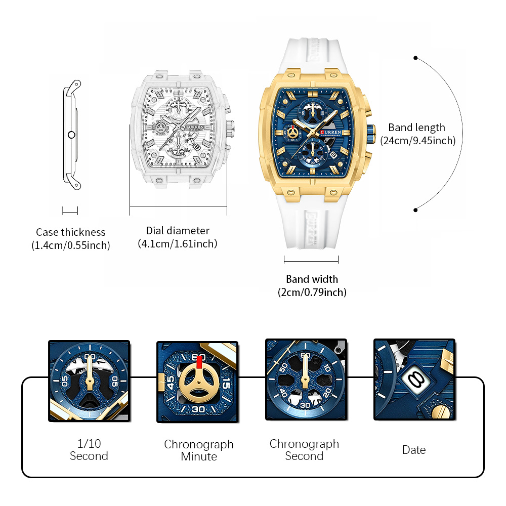 CURREN Luxury Vintage Watch fo - Jewelry Bracelet Watches のレビューと価格