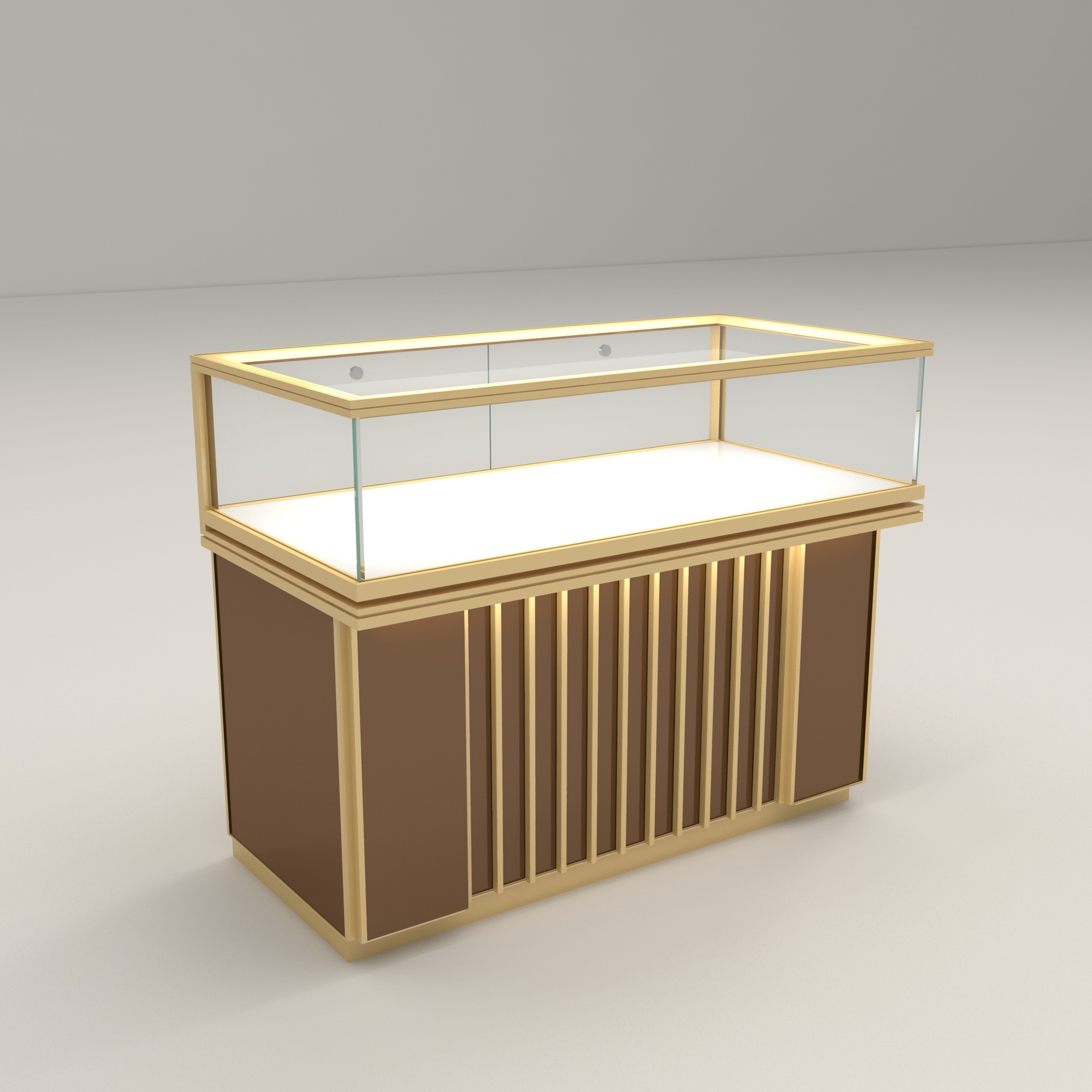 Glass jewelry display cabinet  - Jewelry And Watches Stores のレビューと価格