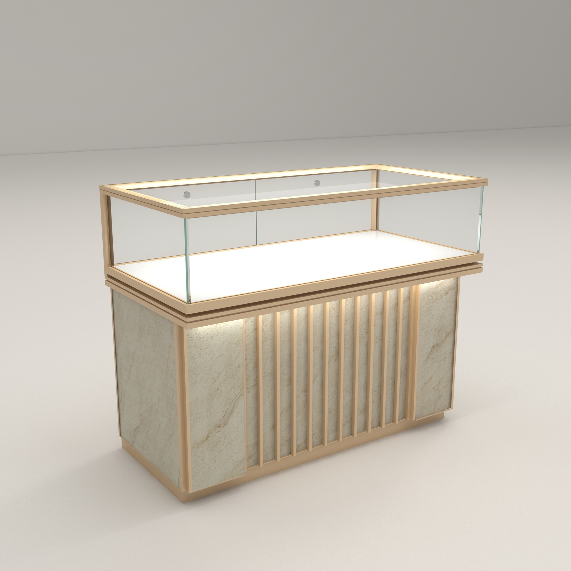 Glass jewelry display cabinet  - Jewelry And Watches Stores のレビューと価格