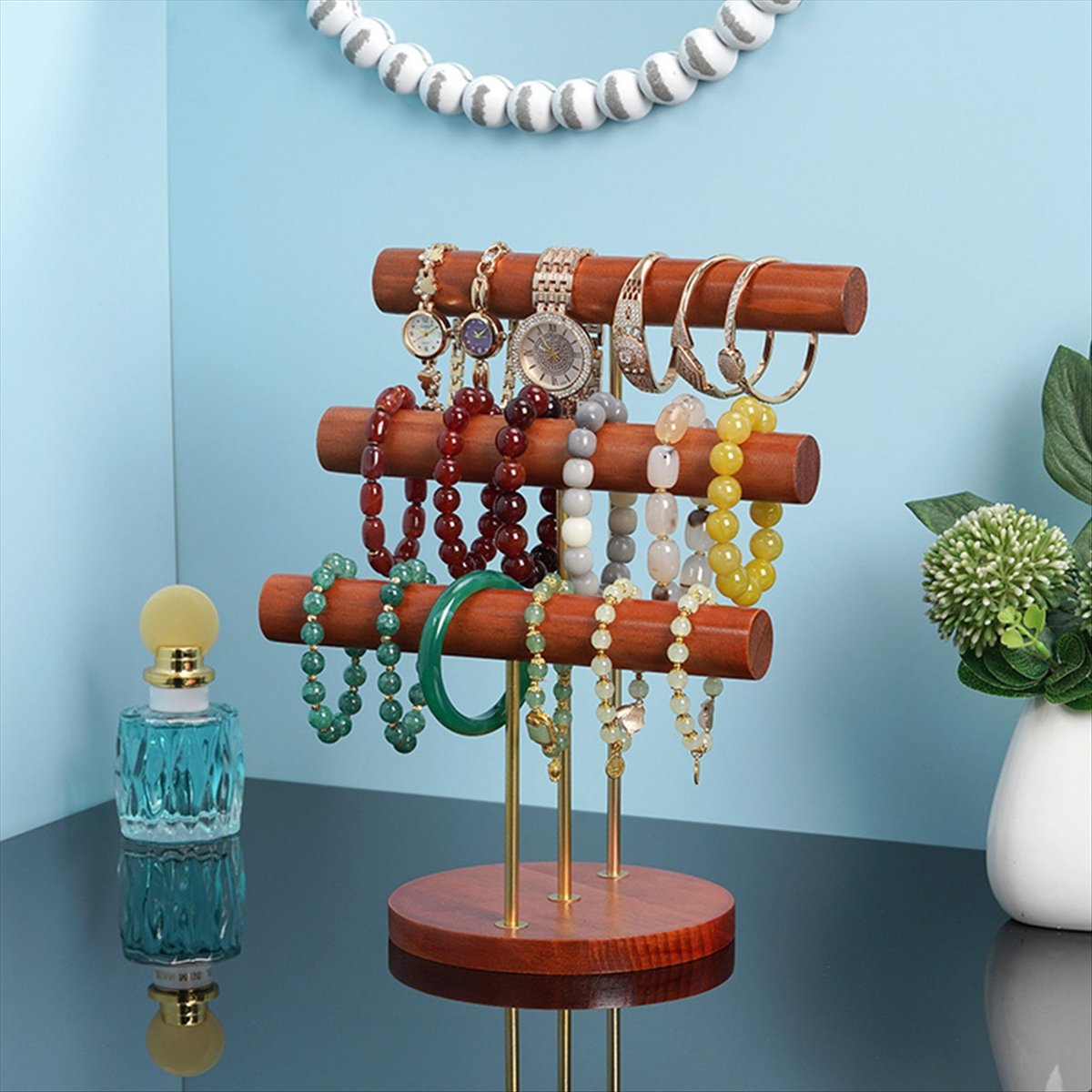 ABQR Solid Wood Large Jewelry  - Jewelry Bracelet Watches のレビューと価格