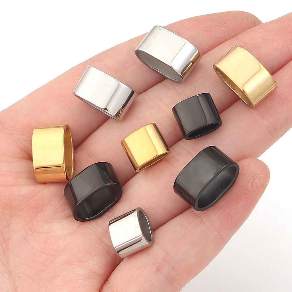 6pcs Flat Stainless Steel Tube - Charm Bracelet Beads のレビューと価格