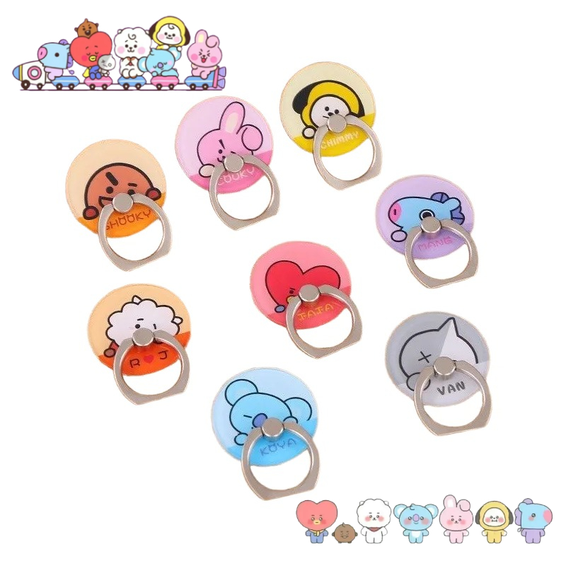 BT21 cartoon cute strong adhes - Couple Ring Set のレビューと価格