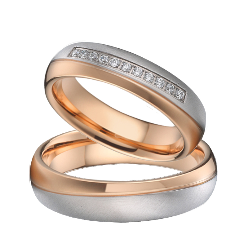 Designer Handmade 18K Rose Gol - Couple Ring Set のレビューと価格