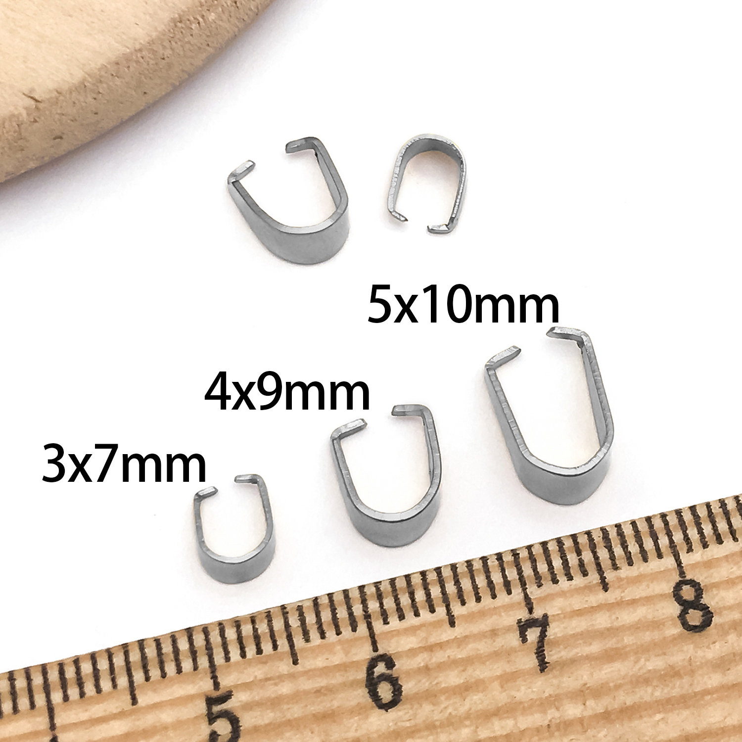 50pcs Stainless Steel Clip Cha - Charm Bracelet Beads のレビューと価格