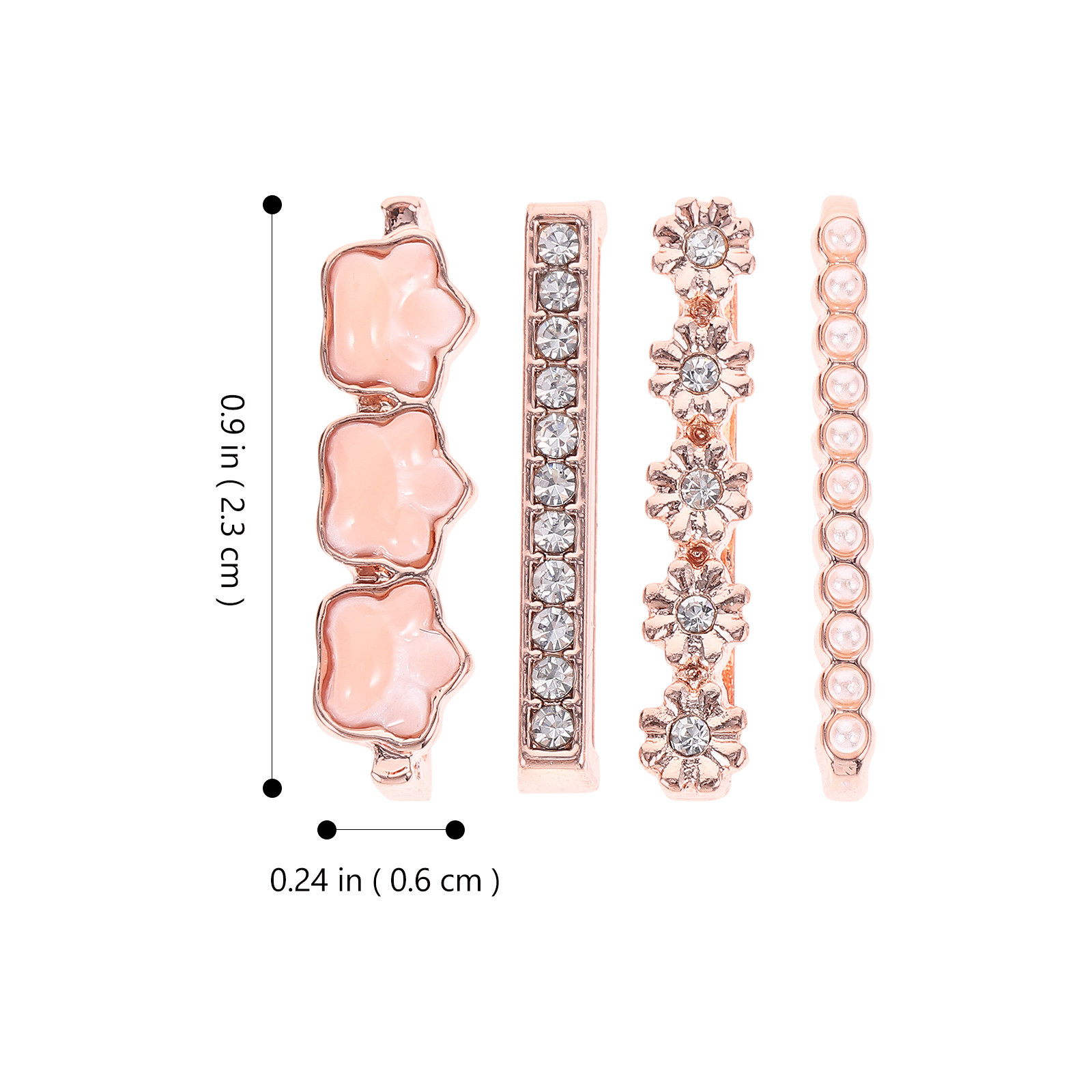 4Pcs Watch Band Charms Metal D - Jewelry Y Watches のレビューと価格