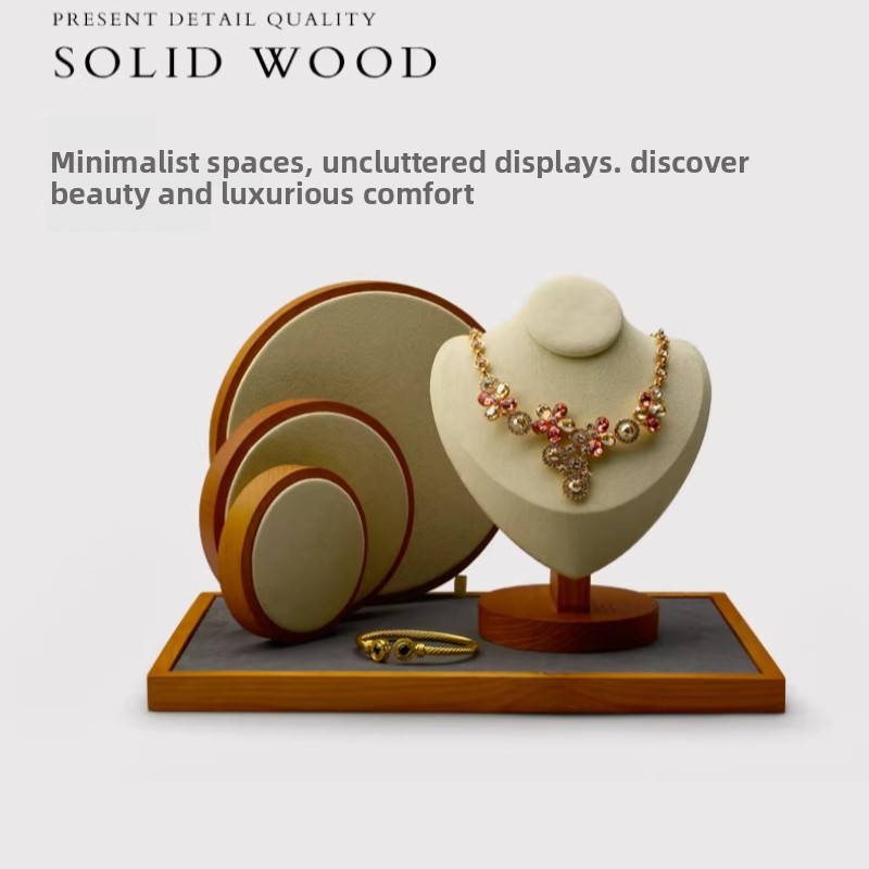 Solid Wood Jewelry Display Tra - Jewelry And Watches Stores のレビューと価格