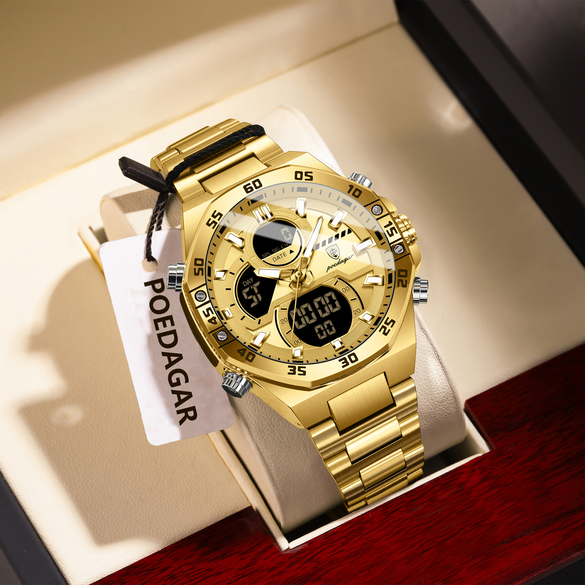 POEDAGAR Sport Men Watch LED W - Jewelry Watch のレビューと価格