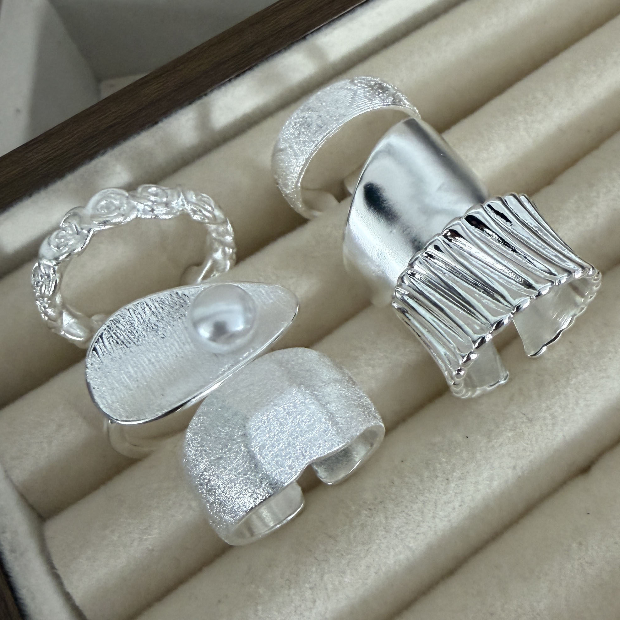 925 Sterling Silver Rings for  - Couple Ring Set のレビューと価格