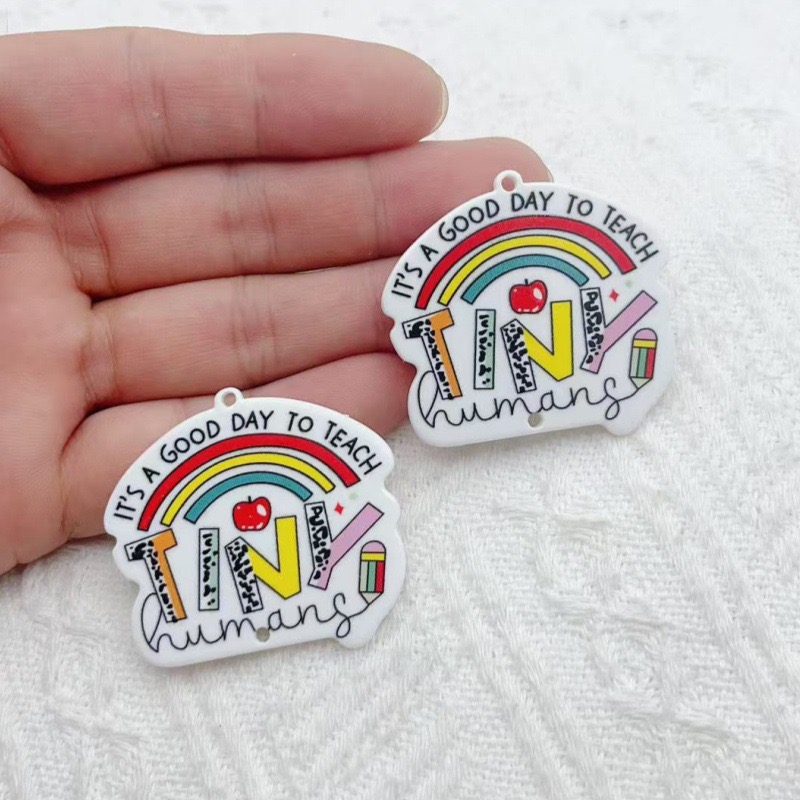 10pcs Teacher's Day Acrylic Do - Jewelry & Watches Sp Z Oo Opinie のレビューと価格