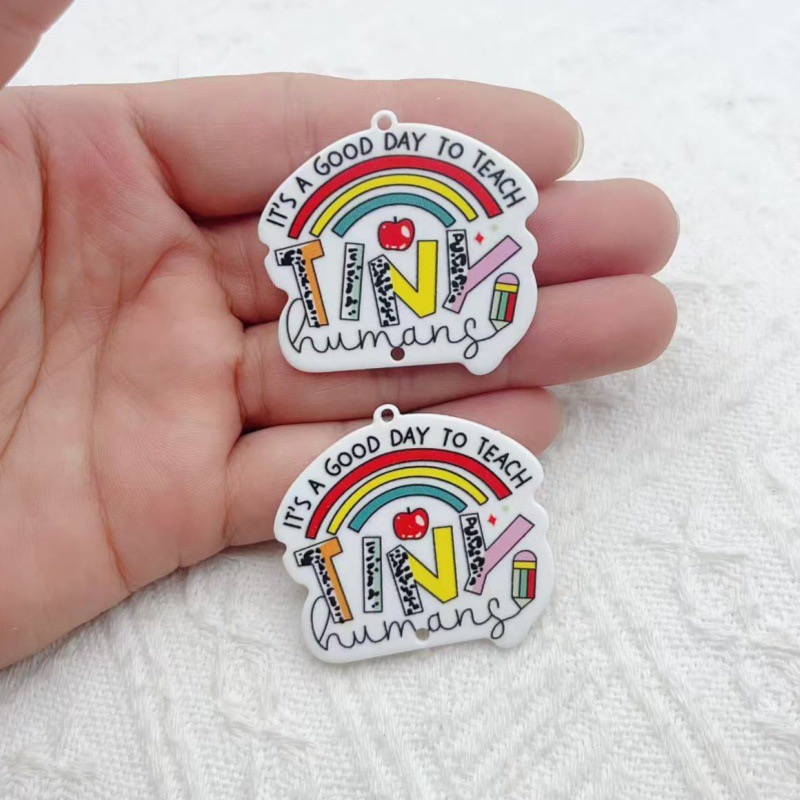 10pcs Teacher's Day Acrylic Do - Jewelry & Watches Sp Z Oo Opinie のレビューと価格