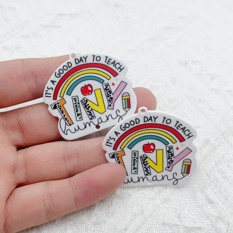 10pcs Teacher's Day Acrylic Do - Jewelry & Watches Sp Z Oo Opinie のレビューと価格