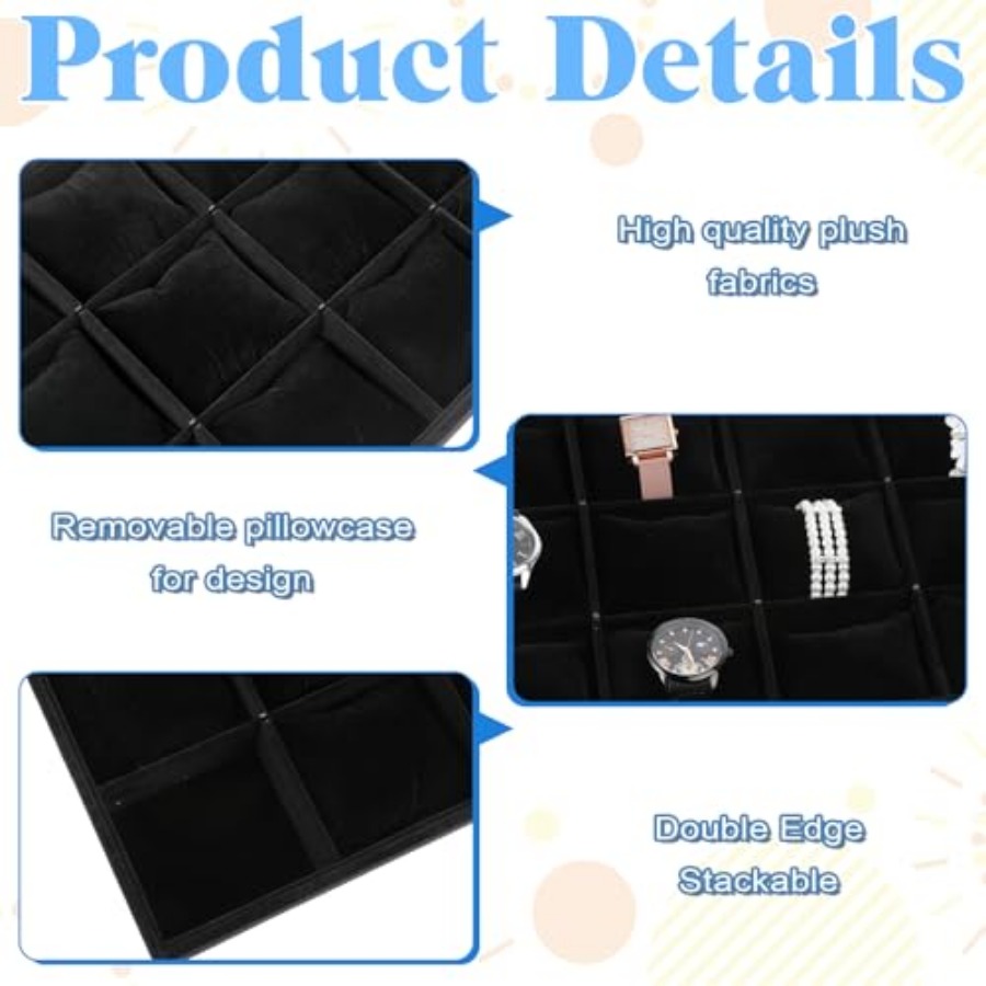 2 PCS Watch Tray, 12 Grid Watc - Jewelry Watches Men のレビューと価格